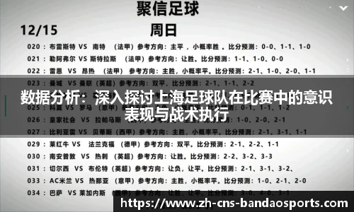 数据分析:深入探讨上海足球队在比赛中的意识表现与战术执行